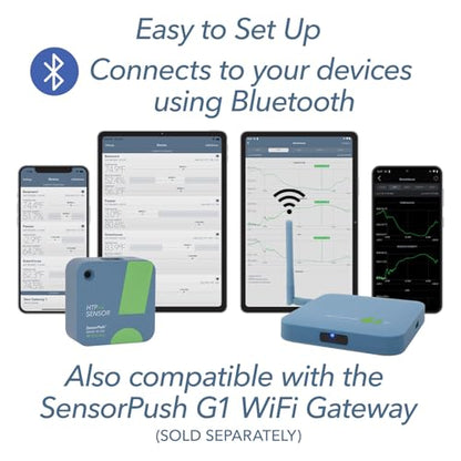 SensorPush HTP.xw Temperature, Humidity & Barometric Pressure, Bluetooth