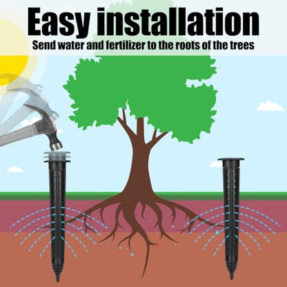 Briwooody 6 Pack Garden Watering Stake Deep Root Irrigation Spike, 14 Inch - size: 14 Inch