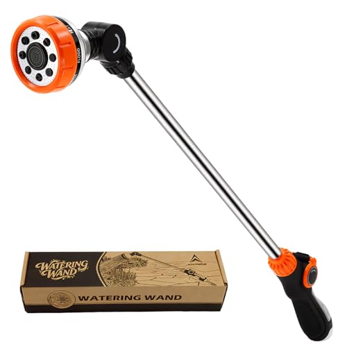24-Inch Watering Wand, Garden Hose Nozzle with Spray Head