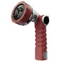 RESTMO Heavy Duty Hose Nozzle, Metal Garden Water Hose Sprayer - color: Red