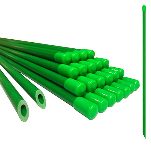 Garden Stakes 48 inch Sturdy Fiberglass Material Plant Sticks Support, Tomato Stakes, Pack of 20 - size: 48 inch