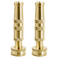 Twinkle Star Heavy-Duty Brass Adjustable Twist Hose Nozzle, 2 Pcs - color: Nozzle Twist 2 Pack