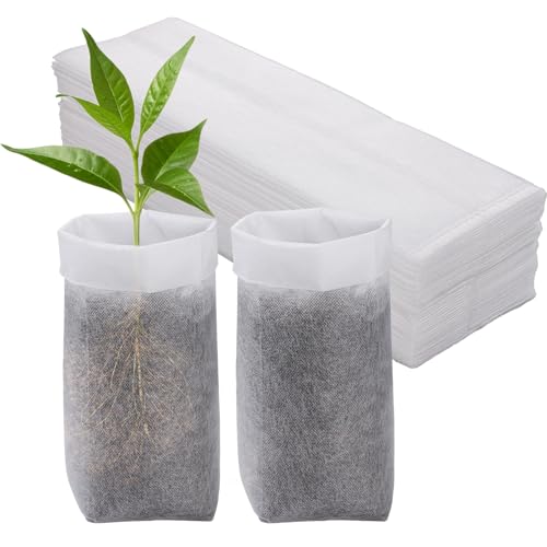 Cosweet 11.6''H Deep Nursery Grow Bags, Non-Woven Fabric Planting Pots for Indoor and Outdoor Garden Growing Seedlings Vegetables Flowers Fruits (60 PCS)