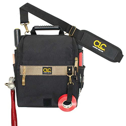CLC Custom Leathercraft 1509 Zippered Professional Electricians Tool Pouch, 21 Pocket , Black
