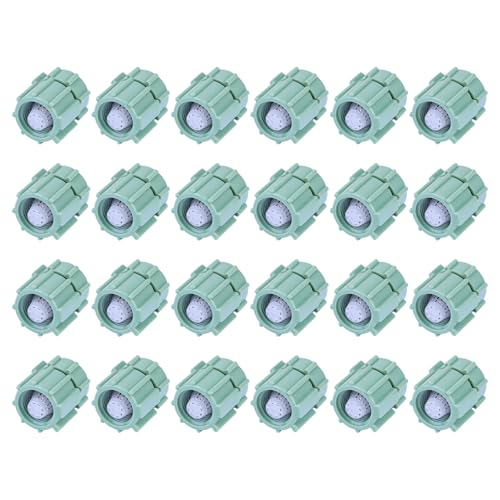 24 Pack Adjustable Mushroom Sprinkler Heads – 360° Drip Irrigation Emitters for Garden, Lawn, Flower Beds, Greenhouse – Fits 1/2" Tubing, Shrub Head Mushroom Bubbler