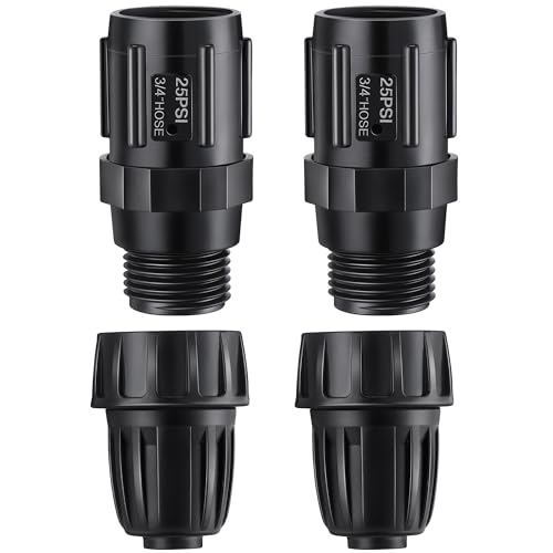 4 Pcs 25 PSI Drip Irrigation Pressure Regulator Adapter Kit - style: 25 PSI