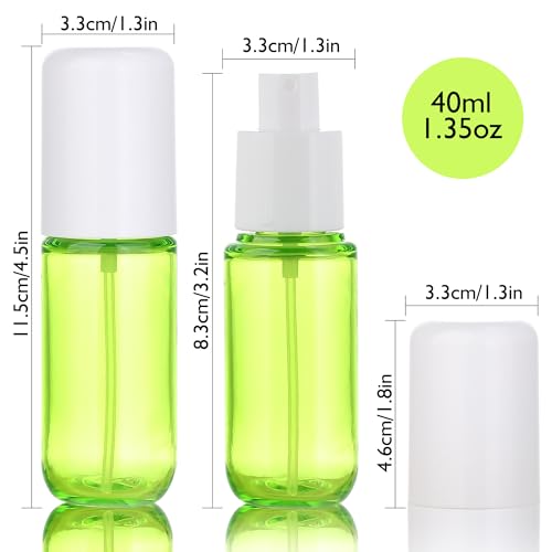 Small Spray Bottles 4Pack 40ml Fine Mist TSA Travel Size Toiletries - size: 40 ml
