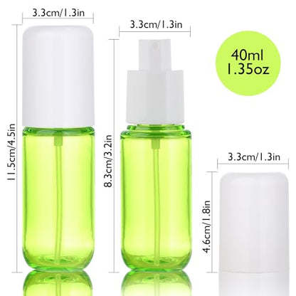Small Spray Bottles 4Pack 40ml Fine Mist TSA Travel Size Toiletries - size: 40 ml