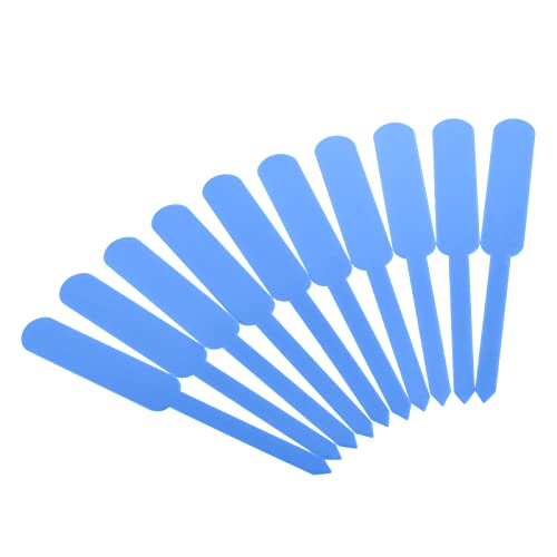PATIKIL Plant Labels, 100Pcs PP Rectangle Marker Tags for Outdoor Indoor Garden, Light Blue - color: Light Blue