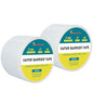 2 PC 4" x 180' Vapor Barrier Tape 9 Mil White Polyethylene Insulation Tape - size: 2 Pack
