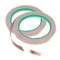 2PCS Copper Foil Tape with Double-Sided Conductive Adhesive (0.2" x 65.6FT) - Guitar Shielding Tape, EMI Shielding Tape, Copper Barrier for Gardens, Stained Glass, Crafts, Electrical Repairs - style: 2pcs