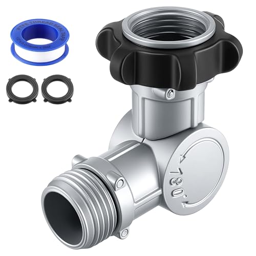 1 Pack Garden Hose Swivel Connector, 3/4" GHT Faucet Extender