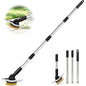 Crack Weeder Tool，3-in-1 Crevice Cleaning Tool with Adjustable Long Handle