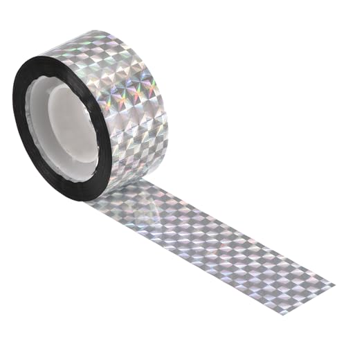 MECCANIXITY Bird Deterrent Reflective Tape, 40m(131feet) Anti Pigeons Repellent Scare Strips Double Sided Flash 2.4cm(1 inch) for Birds Gardens Roofs Control - size: 131 ft x 1 in