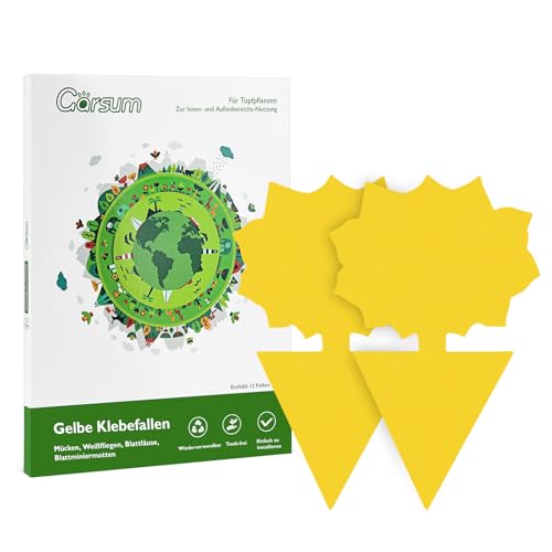 Garsum Fruit Fly Trap Yellow Sticky 18 pcs Fungus Gnat Killer for Indoor and Outdoor Plant Insect Catcher for White Flies,Mosquitos,Fungus Gnats,Flying Insects - color: 18 PCS-Sunflower