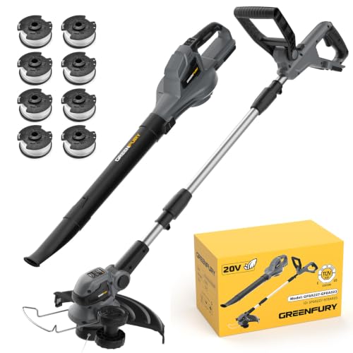 Cordless String Trimmer and Leaf Blower Combo for Dewalt 20V MAX(Tool Only) - color: Gray