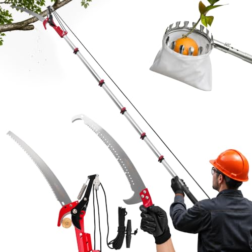 maXpeedingrods 26FT Manual Pole Saw, 4-In-1 Pole Saws for Tree Trimming