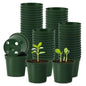 100 Pack 2.5 Inch Small Plant Pots, Plastic Nursery Pots for Plants - color: Green, size: 2.5Inch-100P