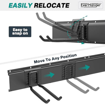 EVERHANGER Garage Tool Storage Organizer, Wall Mount Garden Tool Rack - size: 6Hooks