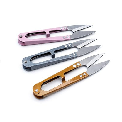 3 Pack 4.1Inch Bonsai Pruning Scissors, Bud And Leaves Trimmer Yarn Thread Cutter Snips Trimming Supplies, Garden Plants, Gardening Clippers Flower, Stainless Steel Pruners Trimmers