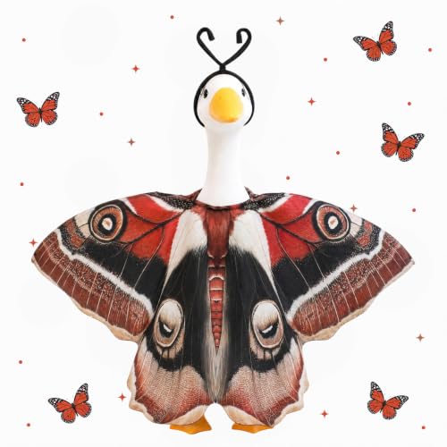 Butterfly Porch Goose Outfits Wing Cape Set for 23'' Goose - color: Black Moth