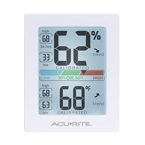 AcuRite (01139M) Pro Humidity Meter and Thermometer with Backlight Button