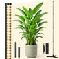 OUTON Standing Grow Lights for Indoor Plants, 60W Full Spectrum Plant Light - size: 6.4FT