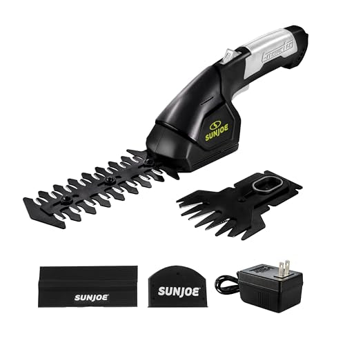 Sun Joe 2-in-1 Cordless 7.2V Handheld Grass Shear & Hedge Trimmer, HJ604C