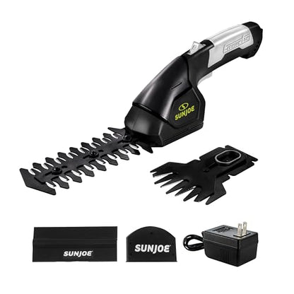 Sun Joe 2-in-1 Cordless 7.2V Handheld Grass Shear & Hedge Trimmer, HJ604C