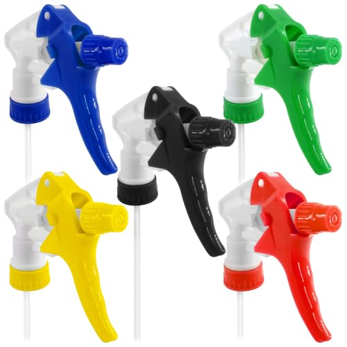 Spray Bottle Nozzle Replacement 5 Pack, 8-32oz Bottles (Multicolor) - color: 6 Pcs Multicolor v1