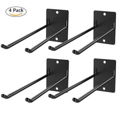 4-Pack Solid Steel Garage Wall Hooks for Tools