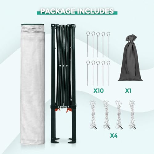 EAGLE PEAK 6x4 Easy Setup Small Pop Up Greenhouse, Clear/White - color: Clear/White, size: 6x4
