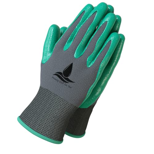Garden Gloves Women and Men 2 pairs, Super Grippy Texture for Gardening and Work Activities - S,M,L Sizes (Small) - size: Small (2 Pair)