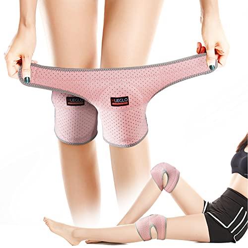 HUEGLO Dance Volleyball Knee Pads for Women,Soft Cushion for Work,Pink,XL - color: Pink, size: X-Large