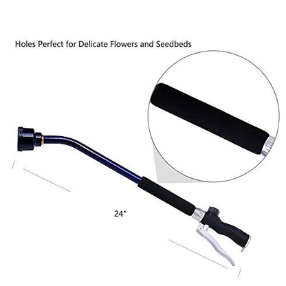 GREEN MOUNT Watering Wand, 24 Inches Sprayer Wand with Superior Stainless Head, Perfect for Hanging Baskets, Plants, Flowers, Shrubs, Garden and Lawn, Purple - color: Purple