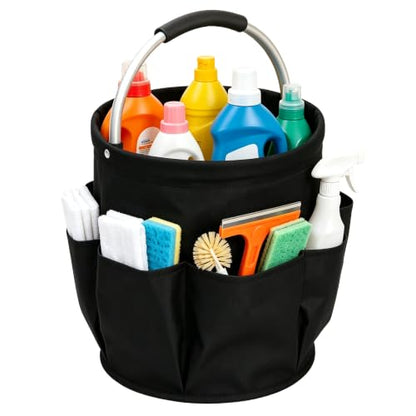 Cleaning Caddy with Handle,Cleaning Tool Supplies Organizer Foldable Bucket - color: STYLE-01