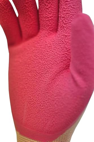 G & F Products Women’s Gardening Gloves, Micro-Foam Coated, Durable, Flexible Nylon Shell, Textured Palm for Maximum Grip - size: 12 Pair Pack Fits All