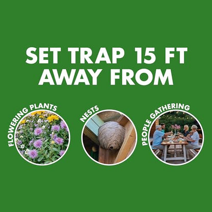 Spectracide Wasp, Hornet & Yellowjacket Trap, 1 Count - size: Trap (Pack of 1)