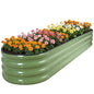 Galvanized Raised Garden Bed 1 Pack, 8x2x1ft Planter Box OliveGreen - color: Olivegreen, size: 8x2x1ft(1pcs)