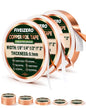 FIVEIZERO Copper Foil Tape 3 Pack, 1/8, 1/4 & 1/2 Inch x 33FT - size: 1/2"+1/4"+1/8" × 33ft (3 Pack)