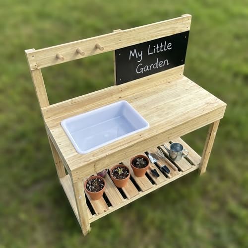 Kids Wooden Potting Bench Mud Kitchen