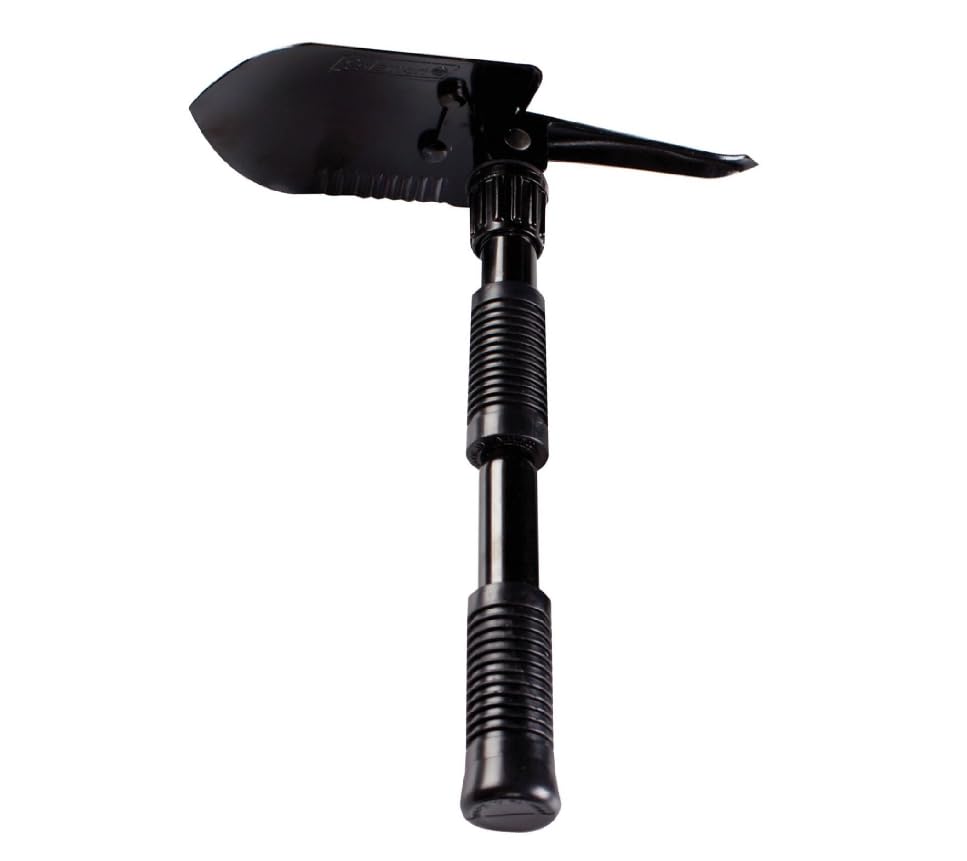Coleman Backpacking Folding Shovel & Pick, Steel Folding Spade with Serrated Edge & Carry Case, Great for Camping, Fire Pits, Emergencies, Backyard, & More