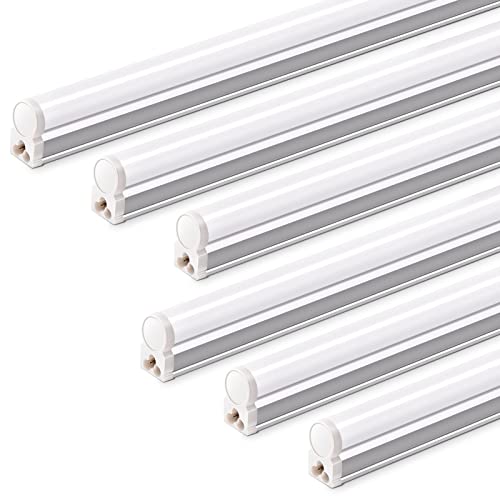 Barrina T5 LED Ceiling Light Fixtures, 2FT, 5000K, 1100LM, 10W, 6 Packs - color: 5000k Daylight White, size: 2 Feet