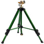 Hourleey Impact Sprinkler on Tripod Base, Heavy Duty Brass Sprinklers for Yard Lawn Garden, 0-360 Degree Large Area Coverage, 3/4 Inch Connector Extension Legs Flip Locks with Brass Sprinkler Head - size: 1 Pack