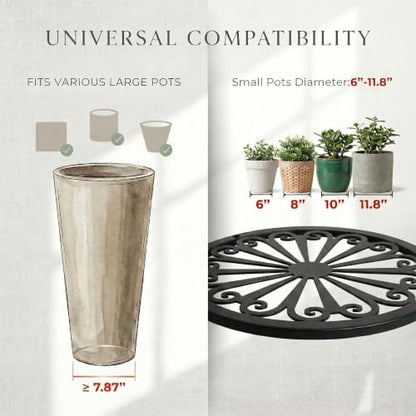 Adjustable Plant Risers for Inside Pots,16-31‘’ Height Adjustable, - size: 16.1~30.7'' Height