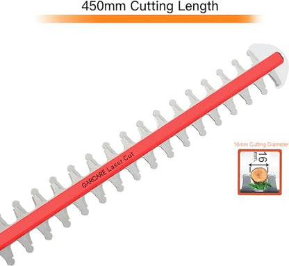 GARCARE 2 in 1 Hedge Trimmer Corded 4.8A Telescopic Pole Hedge Trimmer