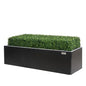 NatraHedge Hampton Wooden Planter Box (44"" Lx15 Wx15 H) Black-Aluminum - color: Black- Aluminum