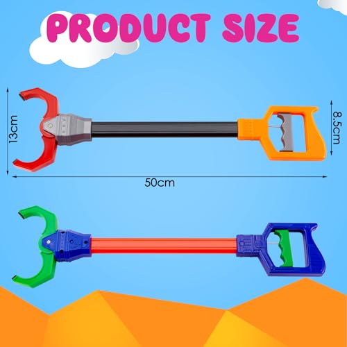 Lewtemi 4 Pcs 18 Inch Interactive Grabber Claw Toy for Kids,Red,Green - color: Red,green