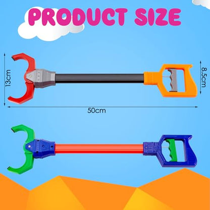 Lewtemi 4 Pcs 18 Inch Interactive Grabber Claw Toy for Kids,Red,Green - color: Red,green