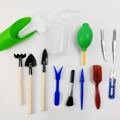 GXXMEI 20PCS/Set Succulent Tools Set, Mini Garden Tool Set, Transplanting Tools Set, Succulent Care Kit for Succulent Miniature Gardening Plant